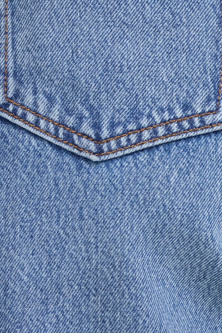 Lennon Ultra High Rise Wide Leg Column Jeans Lake Blue large