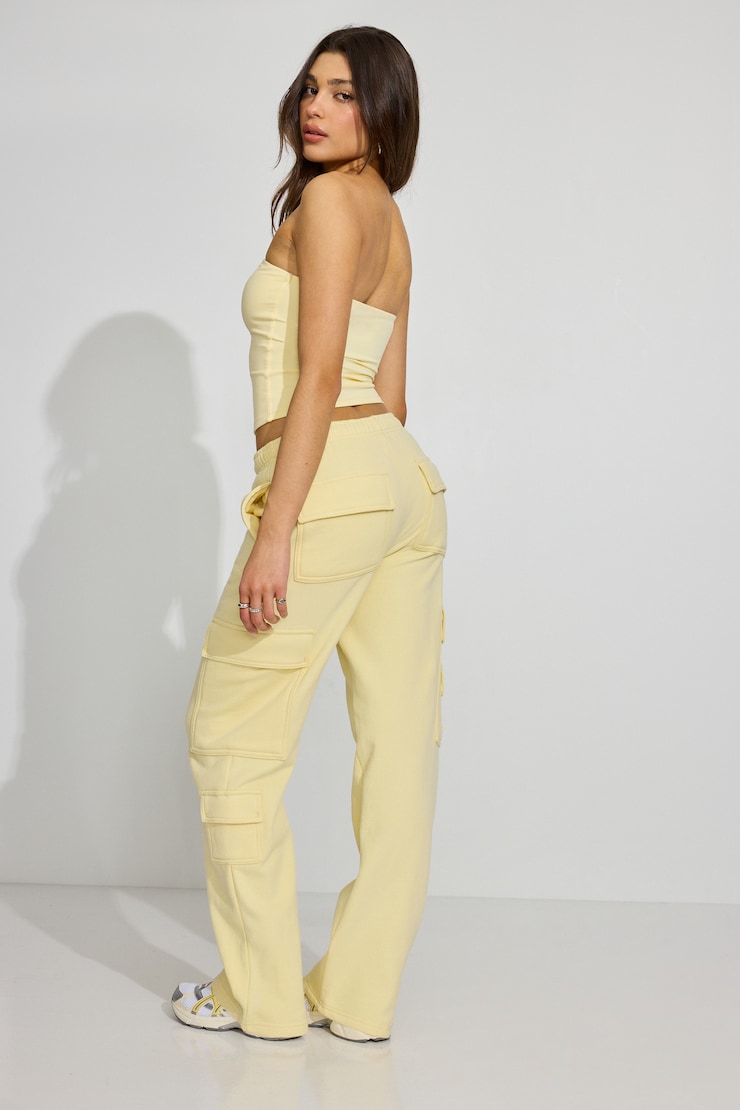 UltraFleece Cargo Sweatpants, Anise Flower Yellow, large