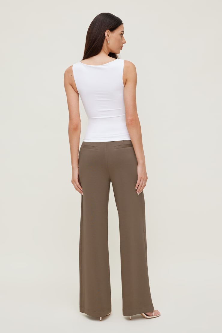 Alex Anywear Wide Leg Pants Wild Mushroom Brown large