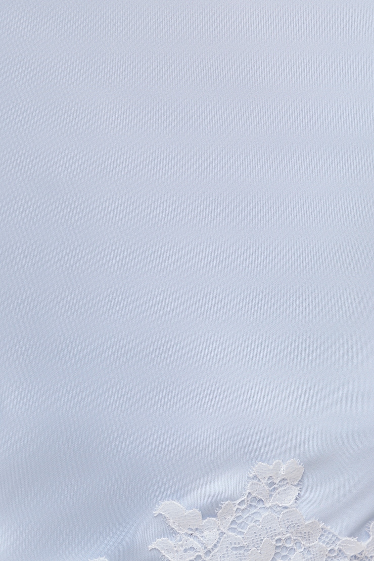 Lace Satin Mini Skirt