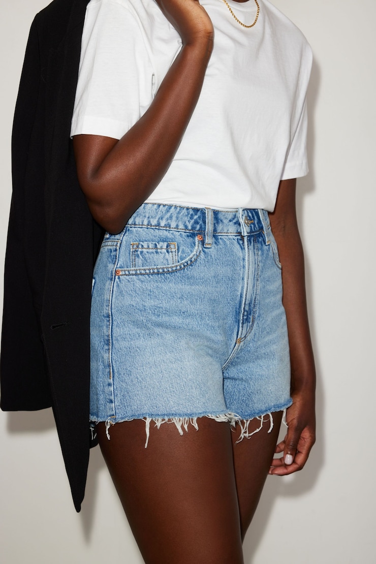 Claudia Jean Mom Shorts Blue Reef - Indigo Medium Blue large