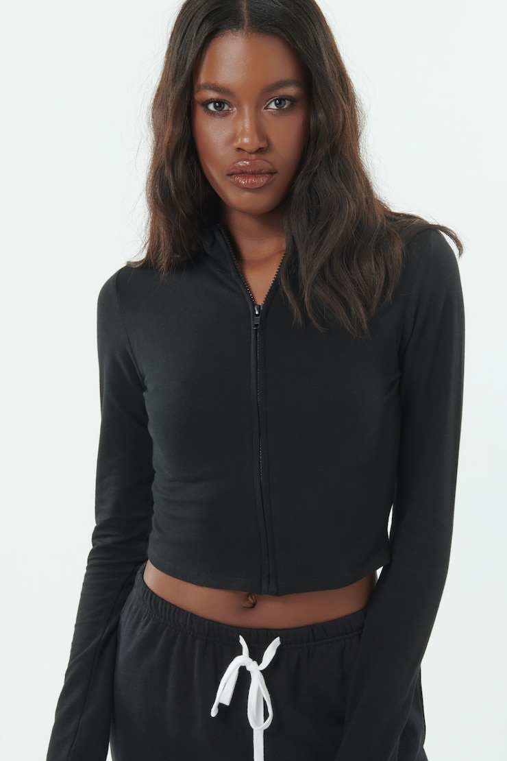 Fitted MockNeck Zippie Jet Black | Garage