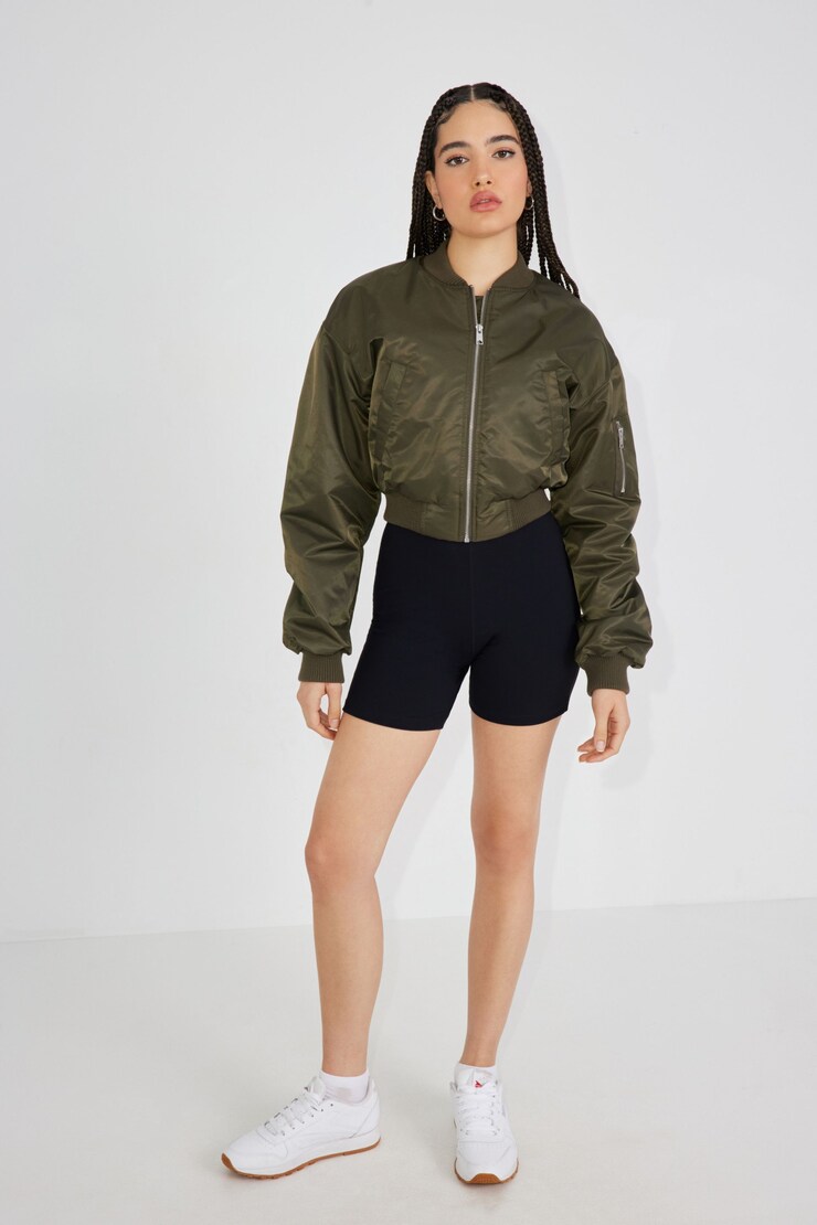 Crop Bomber, Olive Night Green, large