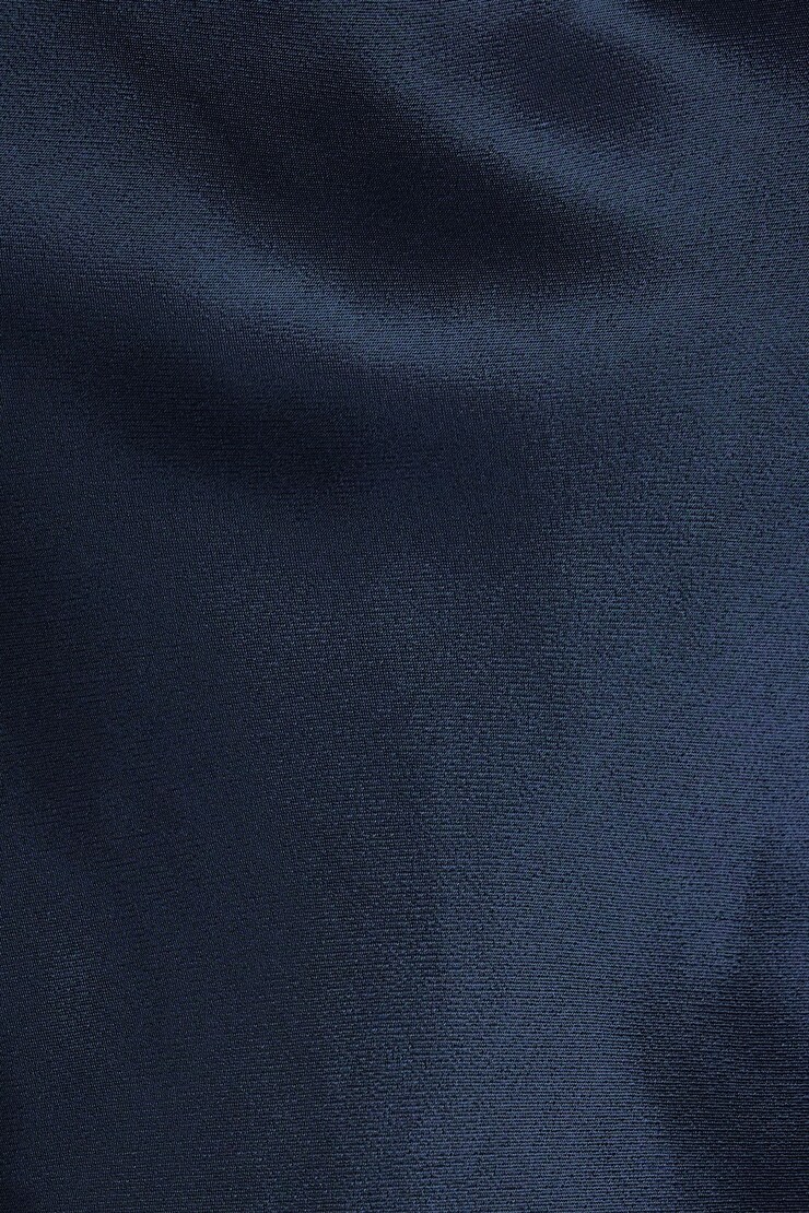 Asymmetric Satin Cami Navy Blazer large