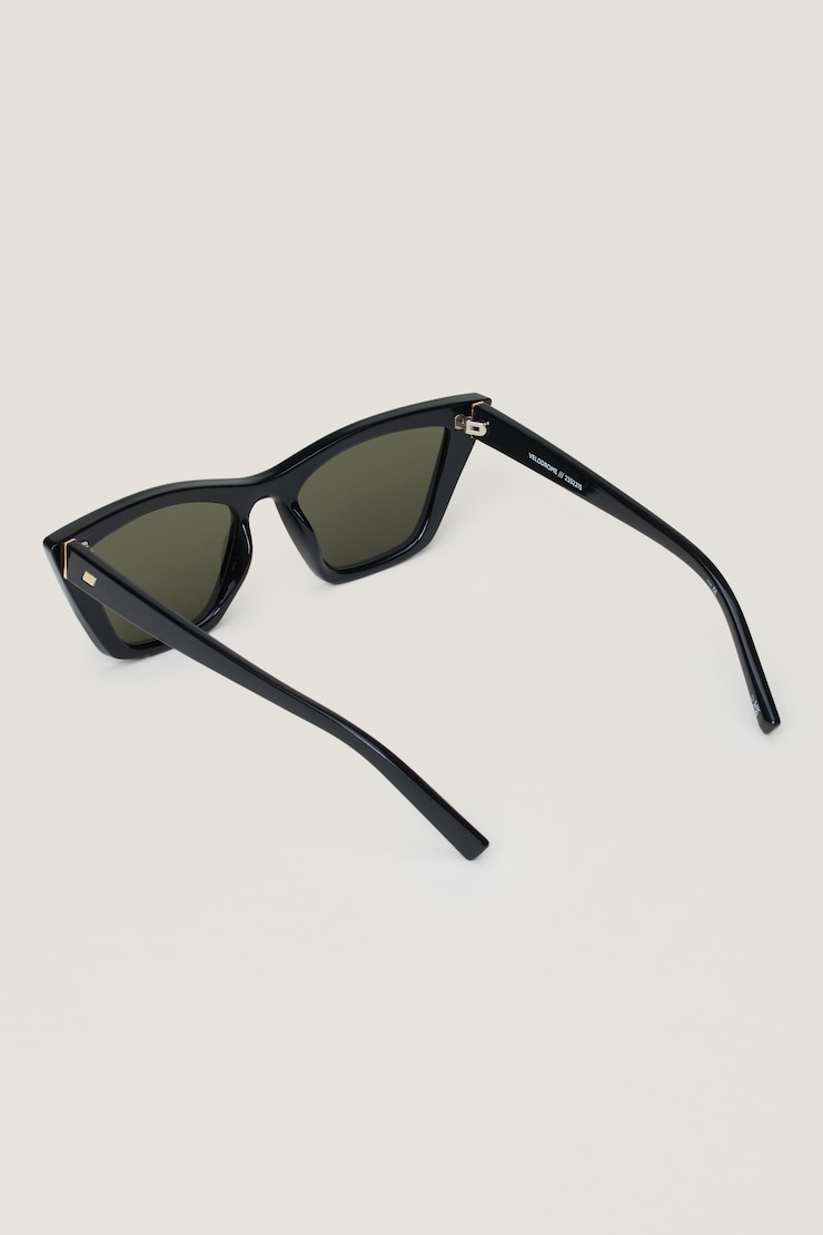 LE SPECS | Velodrome Cat Eye Sunglasses Black / Khaki large