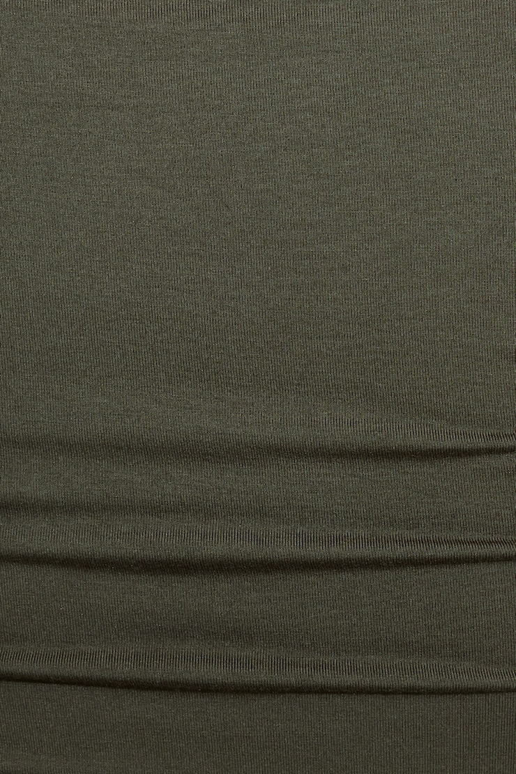 Smooth Open Neck Long Sleeve Tee, Martini Green, large