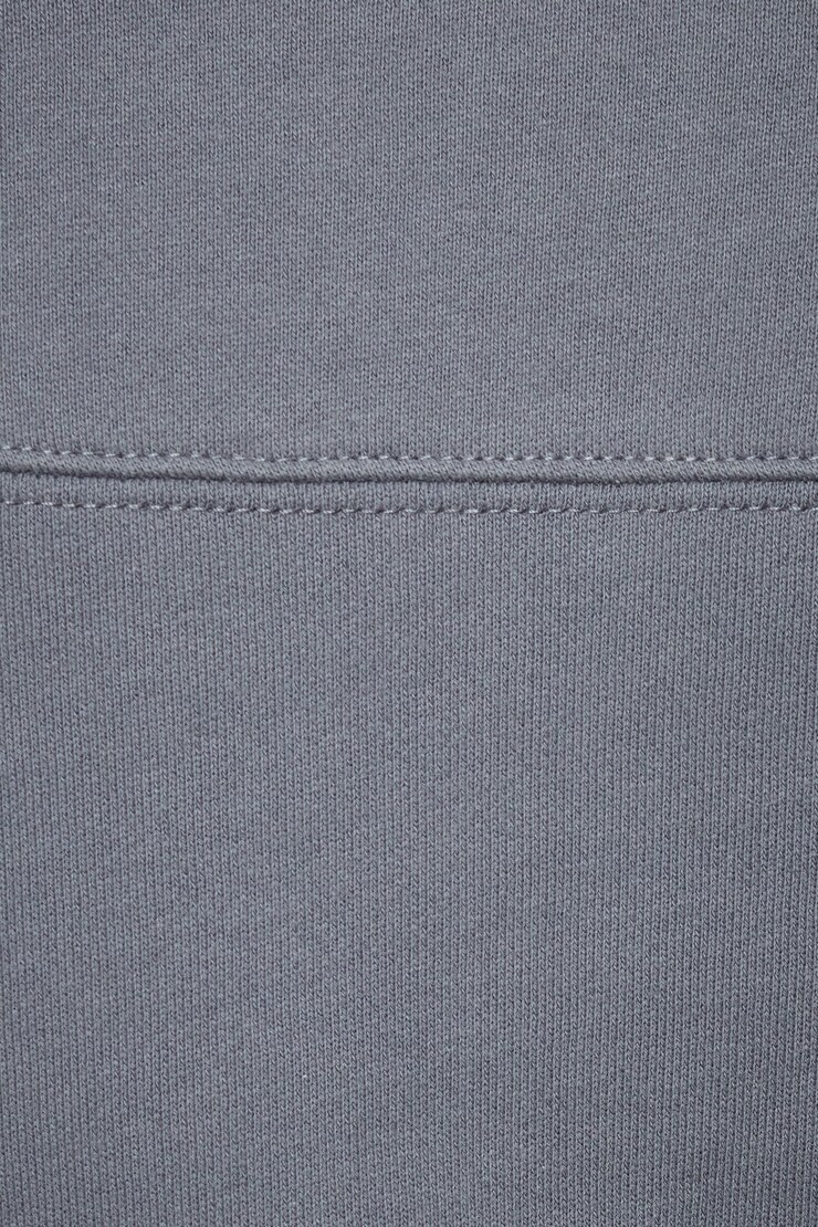 Cropped Zip Up Sweatshirt Blue Grey large