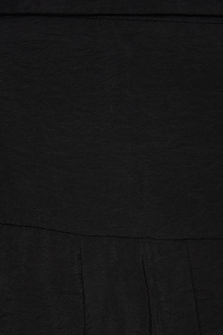 Kayla Crinkled Twisted Blouse Jet Black large