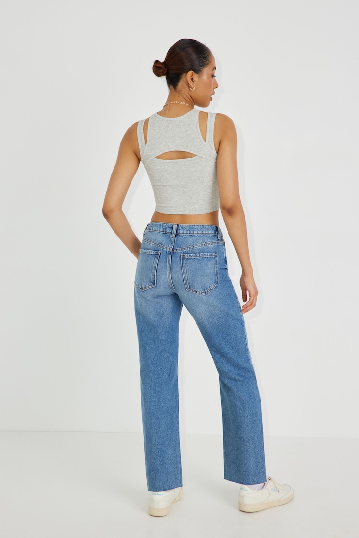 Vintage Straight Jean, Georgia Blue, large