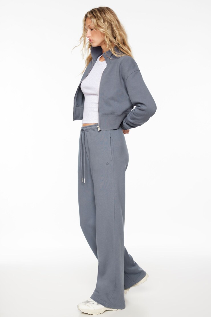 Straight Leg Jogger Pants   Grey large