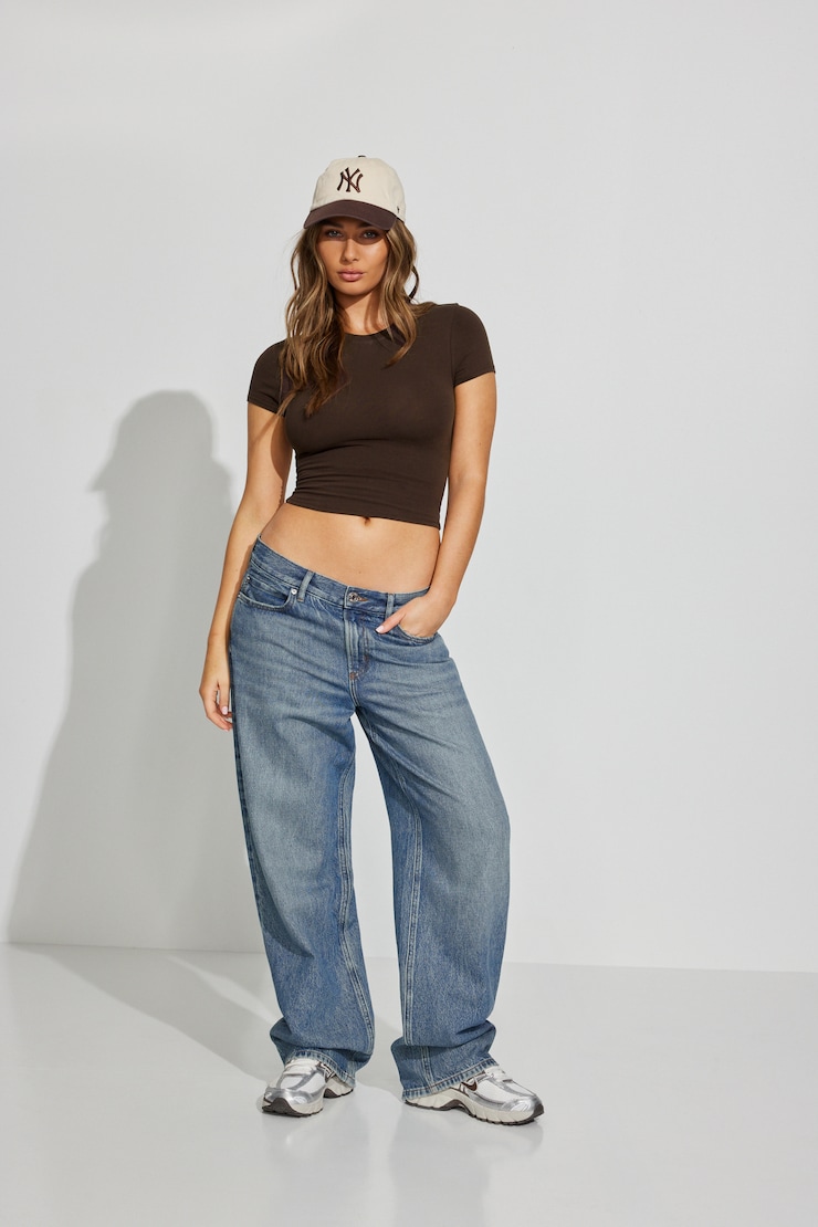 SuperSoft Crewneck Cropped T-Shirt