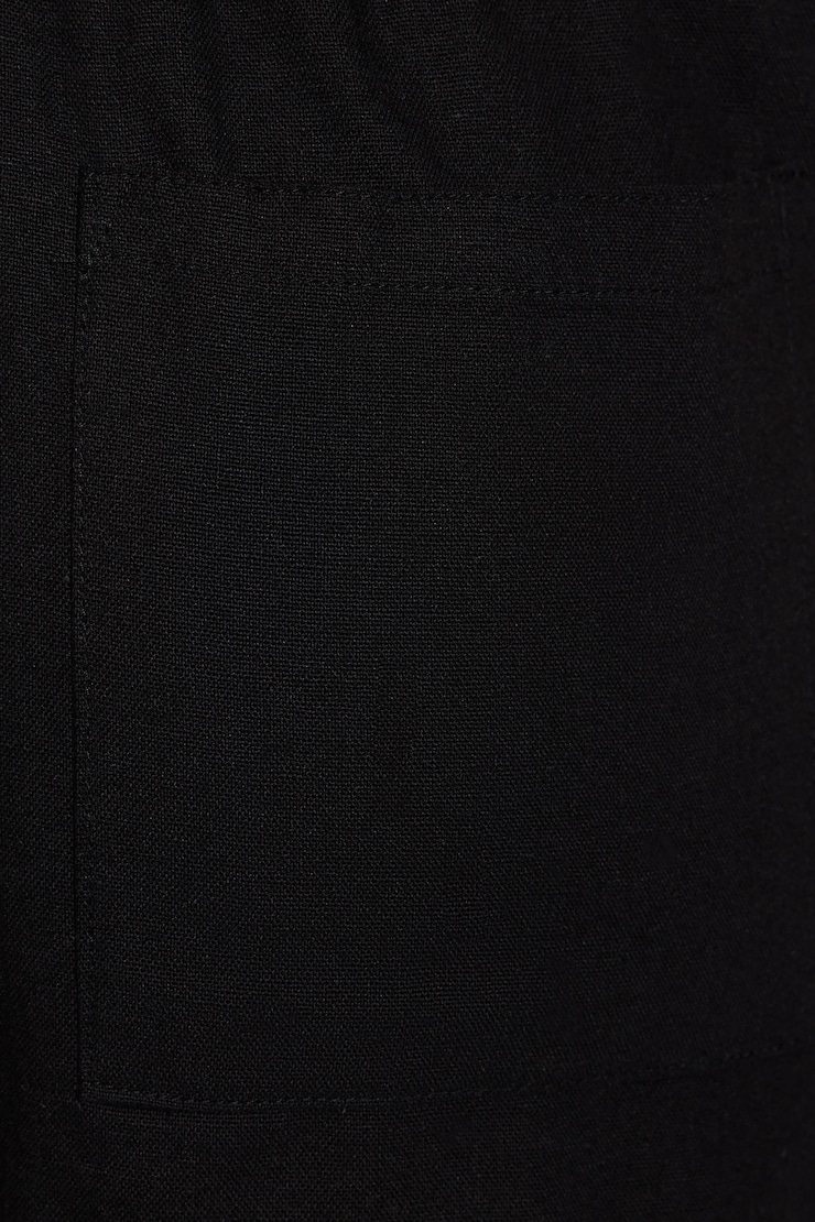 Lina Linen Shorts, Jet Black, large