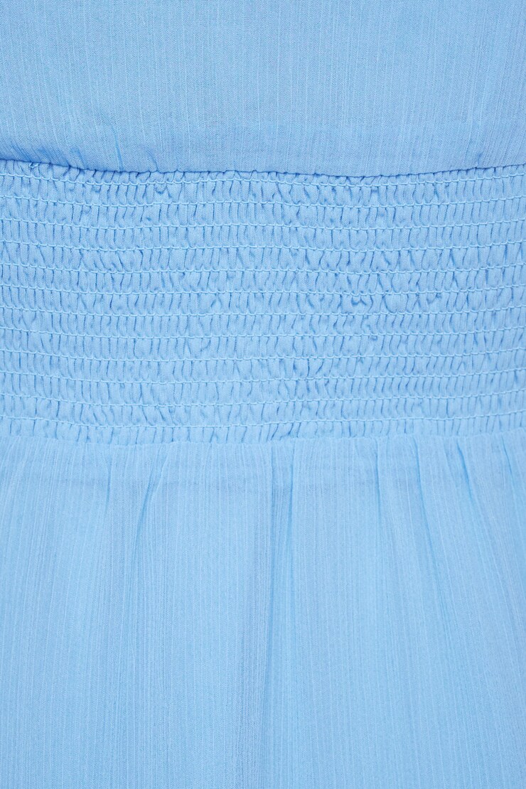 Verity V-Neck Mini Dress Provence Blue large