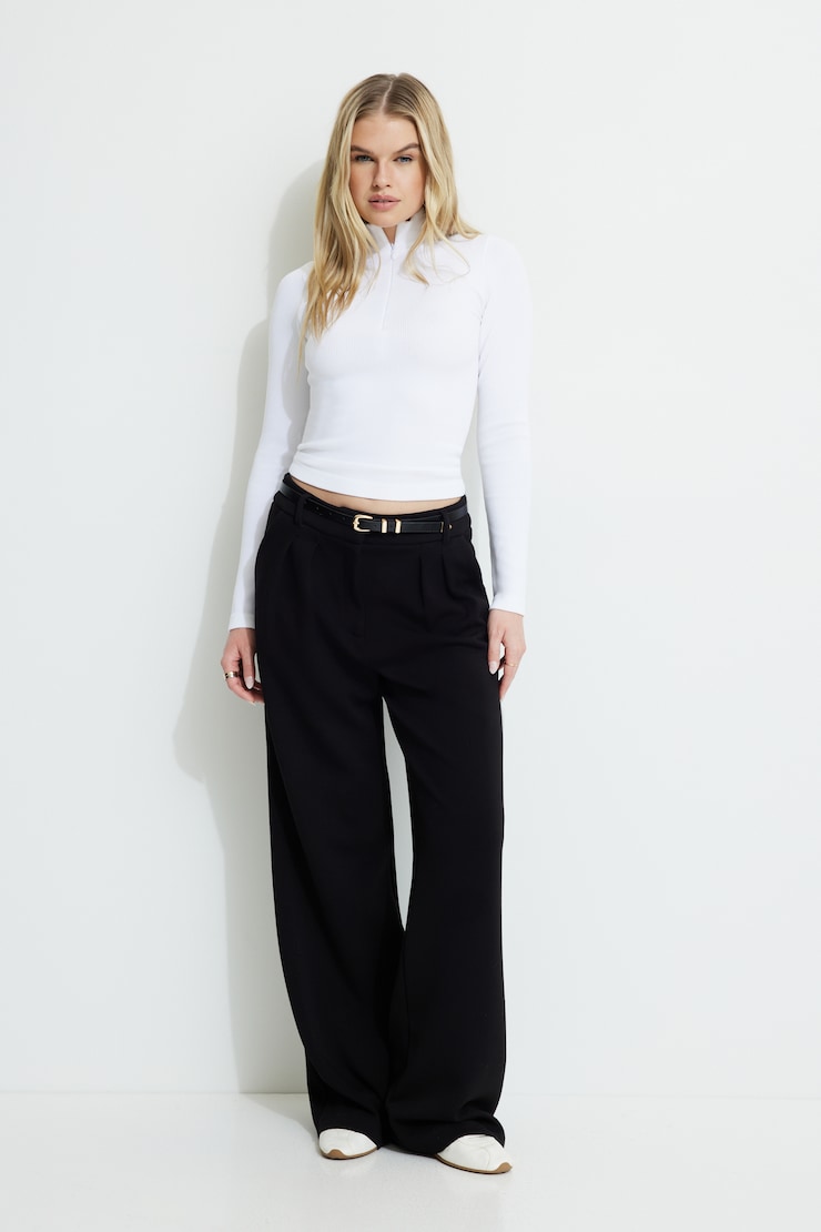 Seamless Long Sleeve Top Bright White large