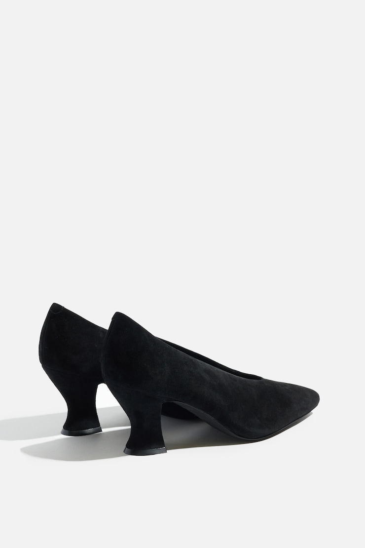 JEFFREY CAMPBELL | Hints Heels Black Suede large