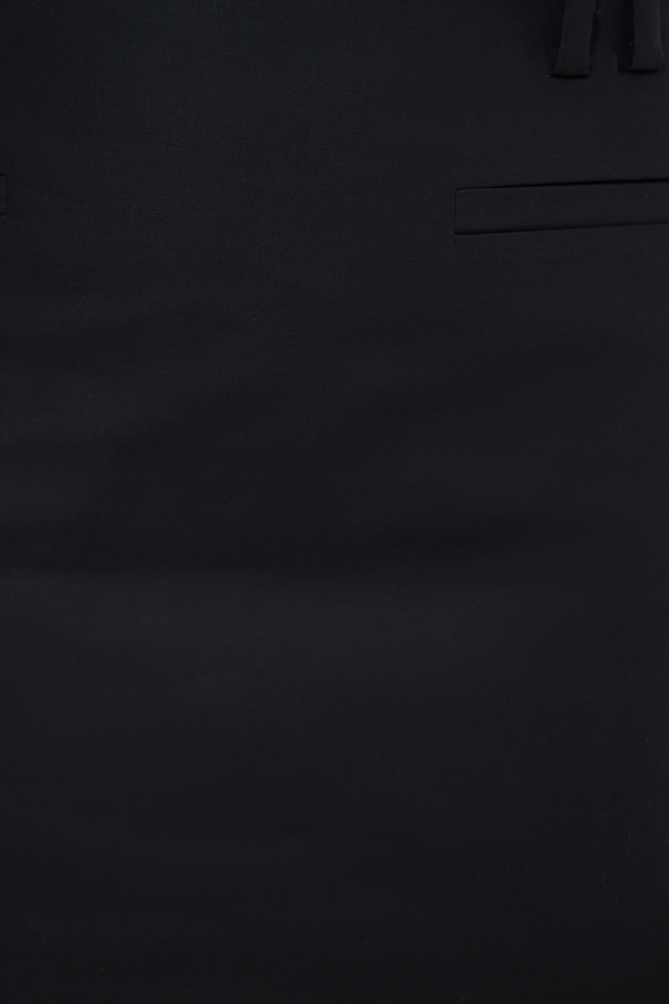 Cotton Mini Skirt Jet Black large