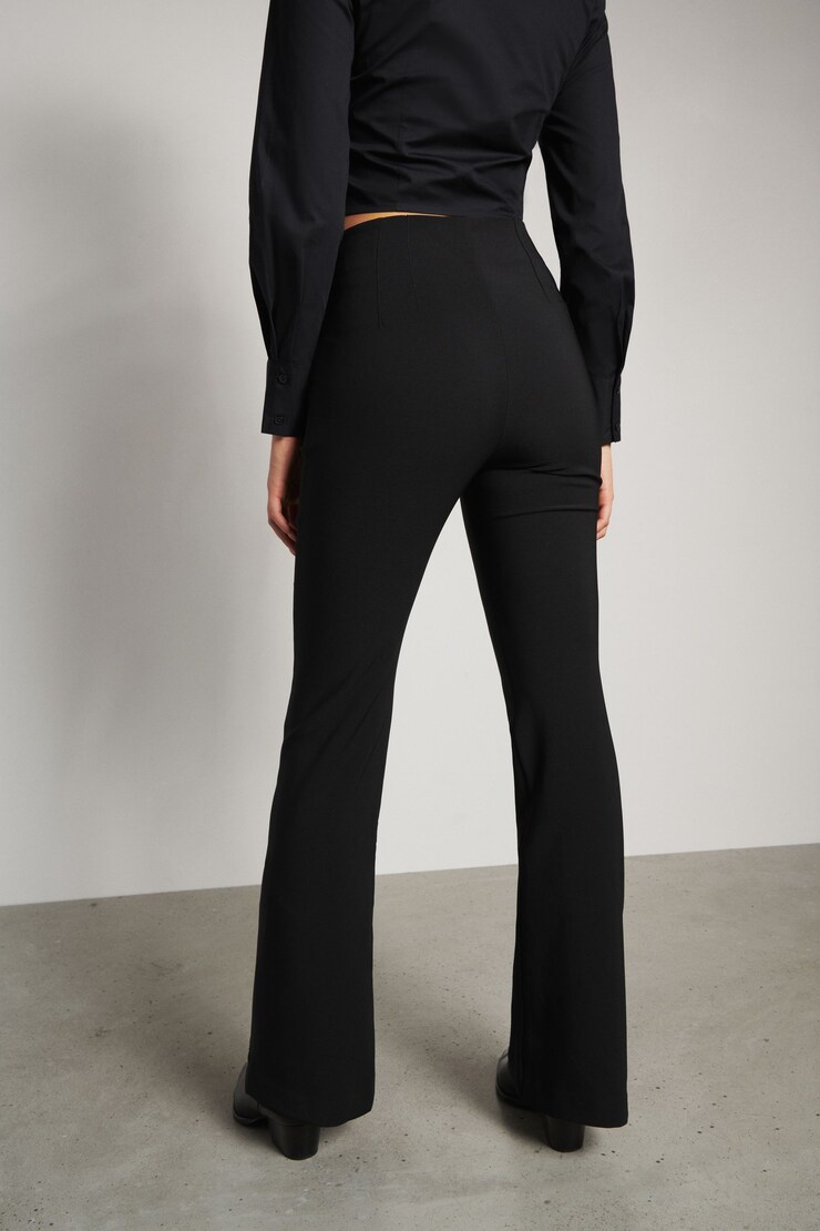 Brigitte Flared Pants Jet Black large