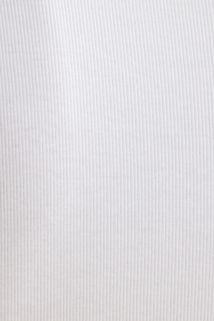 Tedi Ribbed Long Sleeve T Shirt Bright White large