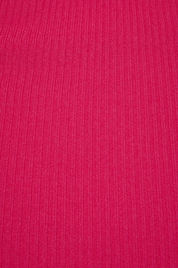 Ribbed Bodycon Midi Dress Jazzy Fuchsia  large