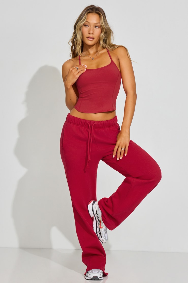 UltraFleece Straight Leg Sweatpants Red | Garage