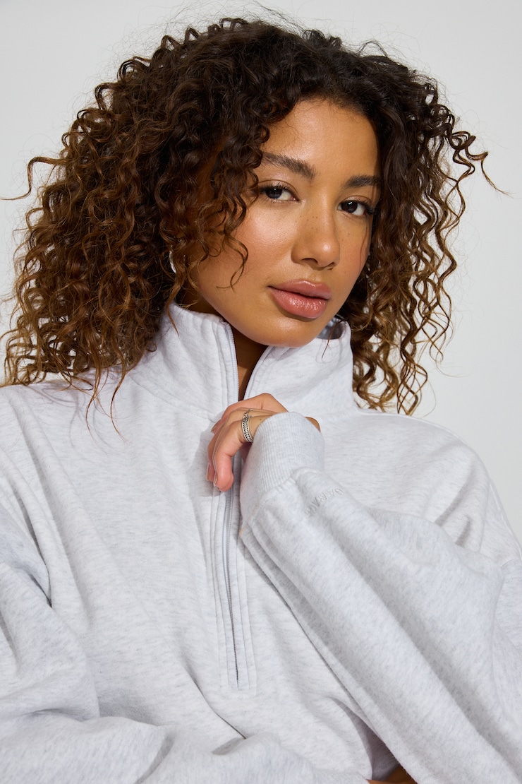 UltraFleece Half Zip Sweatshirt Gray | Garage