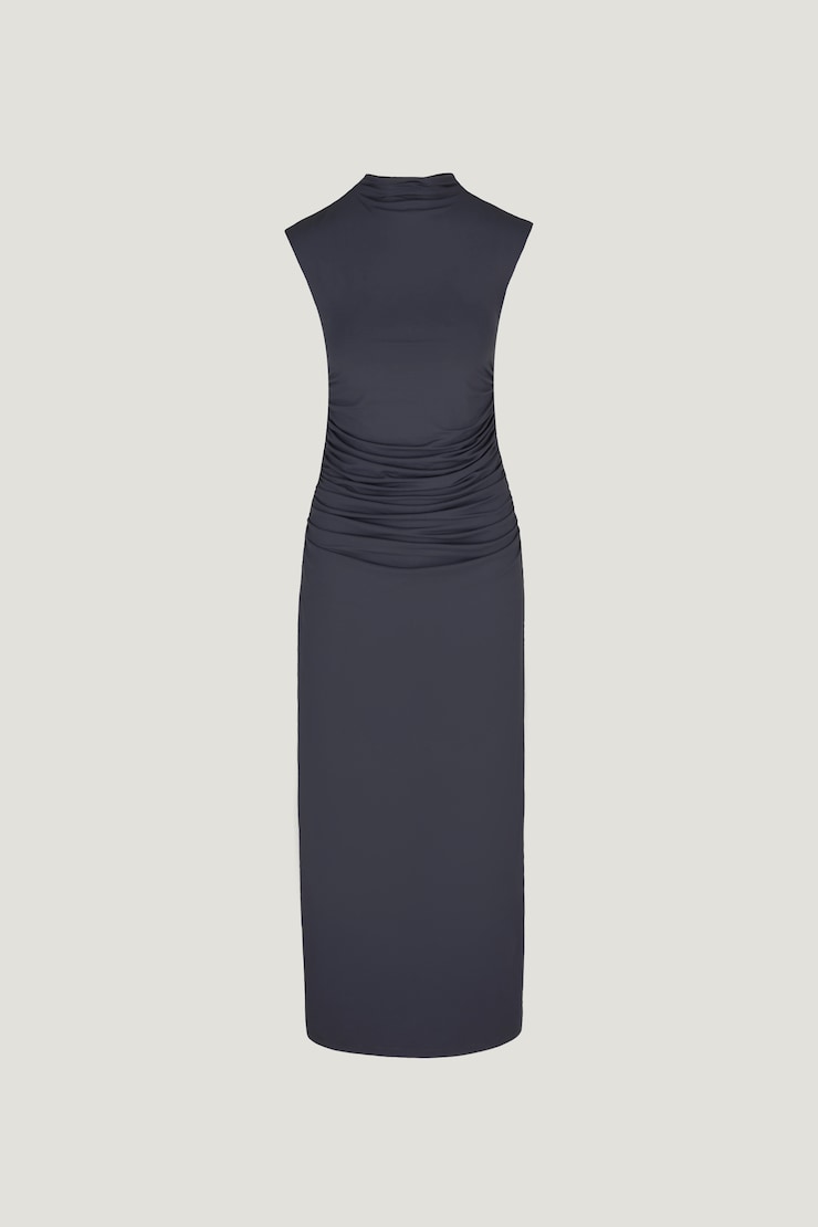 Bria Sculpt Maxi Dress India Ink Grey large