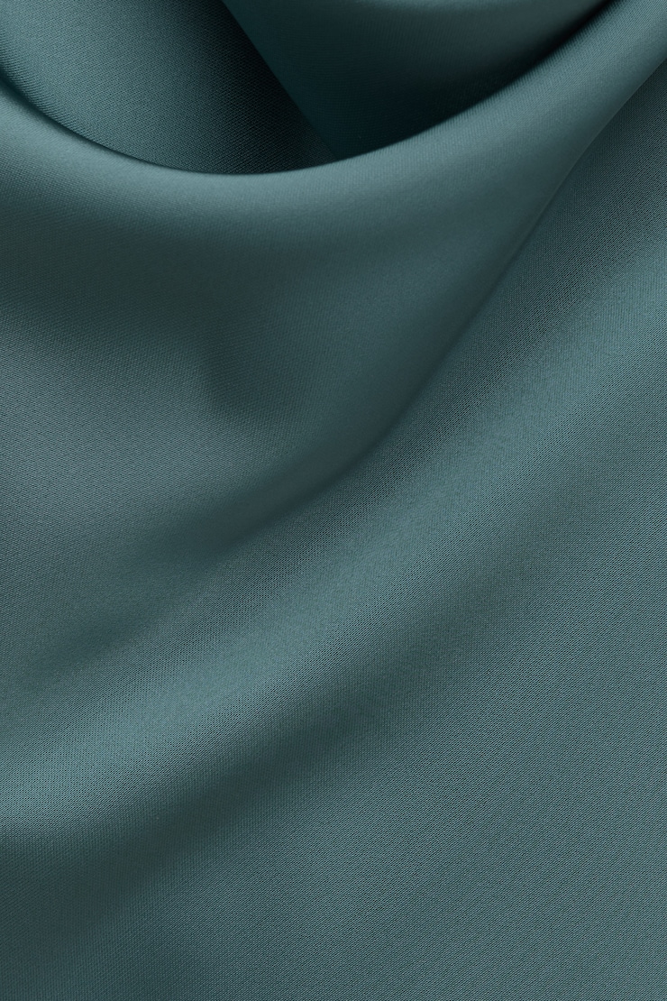 Camila Satin Cowl Halter Neck Blouse