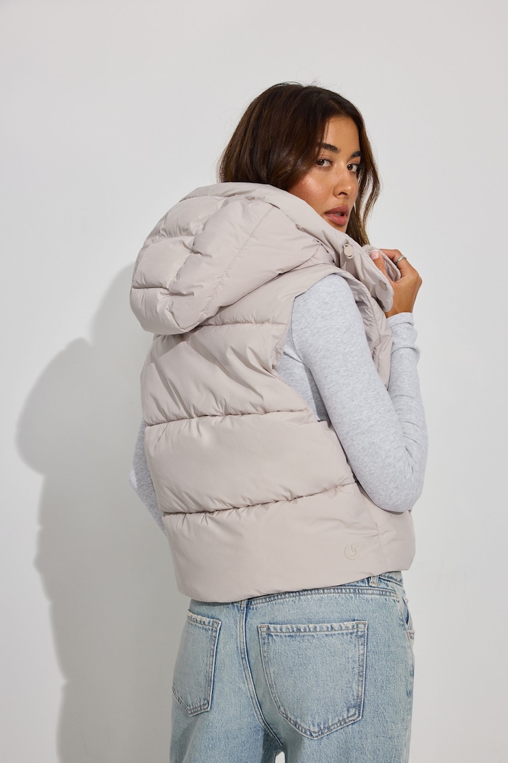 Perfect Puffer Vest, Soft Ivory, large