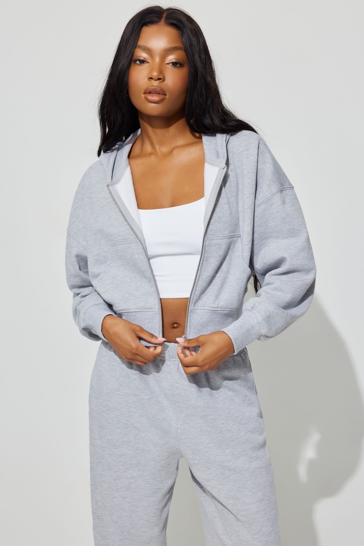 Cocoon Zippy Hoodie, Moonstone Grey Mix, large