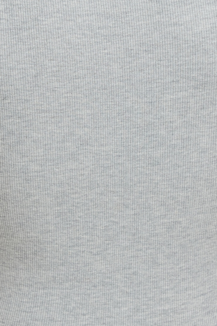 Olive Ribbed Crewneck T Shirt Fall Grey Mix large