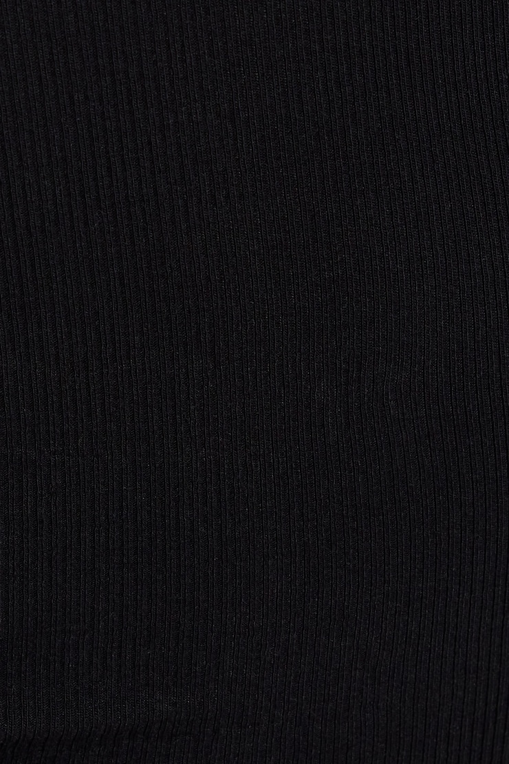 Tara V-Neck Long Sleeve Top, Jet Black, large