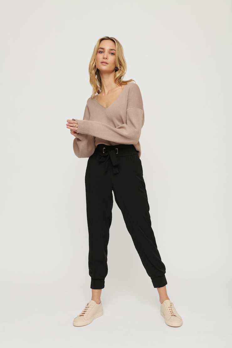 Sacha Belted Jogger Pants