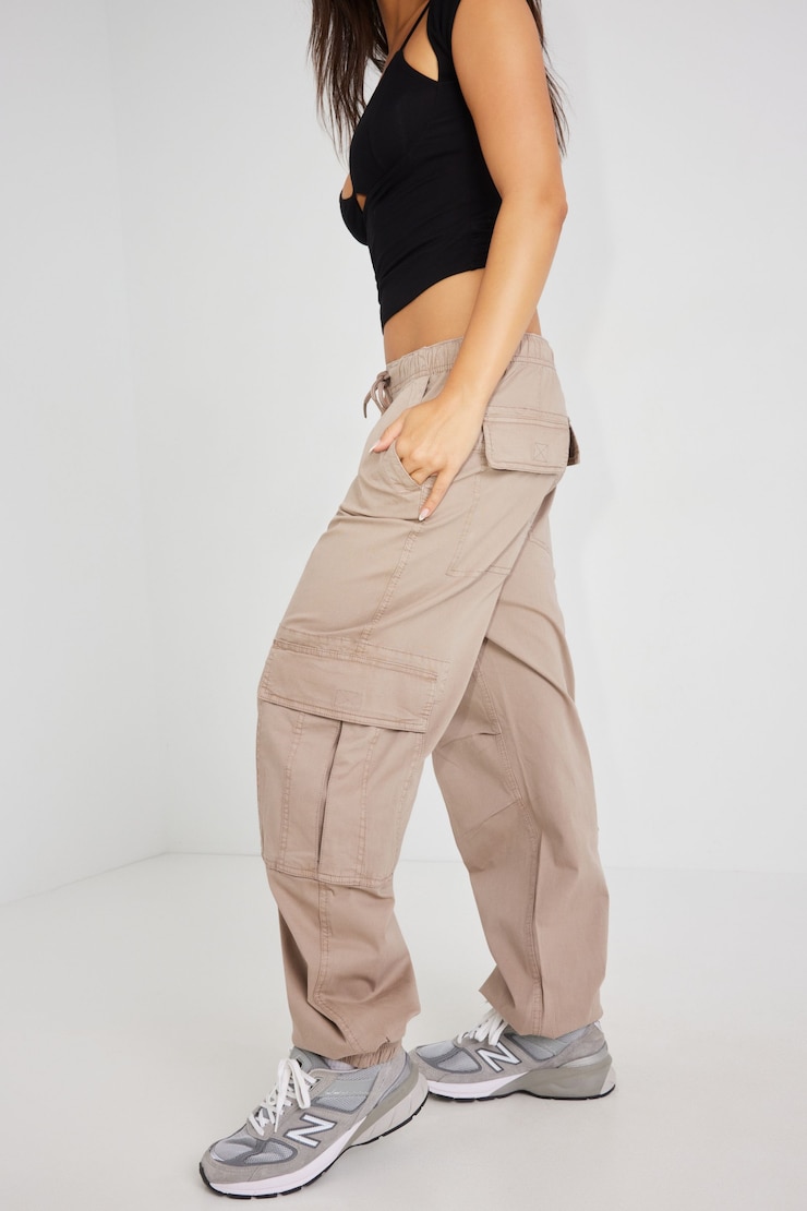 Harlowe Parachute Pant, Funghi Brown, large