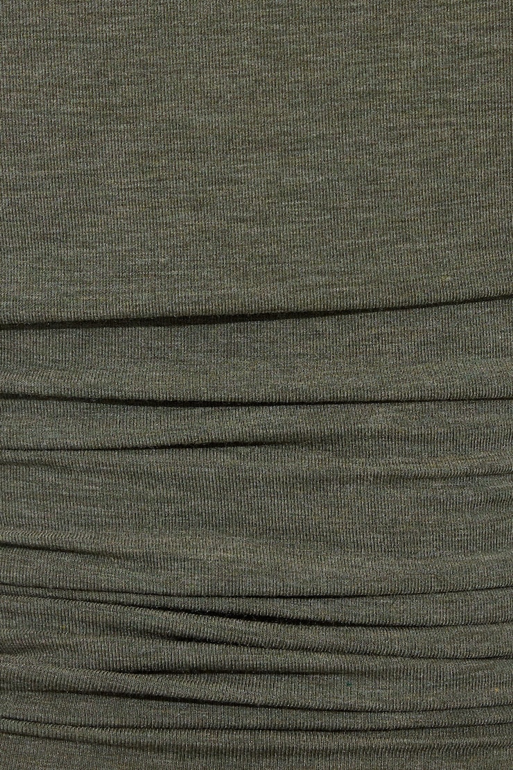 SexyCozy Asymmetric Long Sleeve Top, Kalamata Green Melange, large