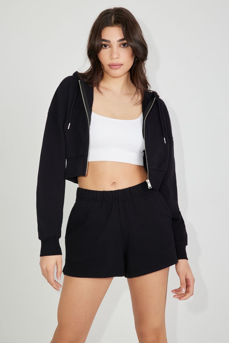 Cropped Zippy Hoodie