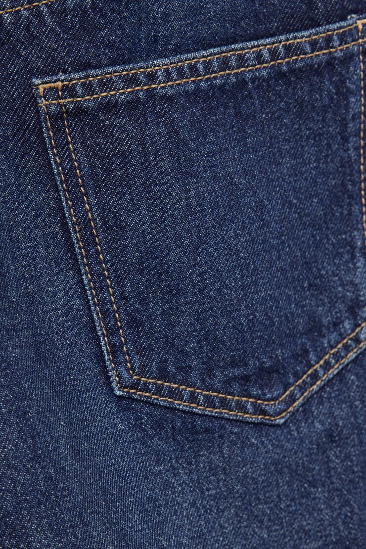 Charlie High Rise A Line Denim Shorts Medium Dark Indigo / Florence large