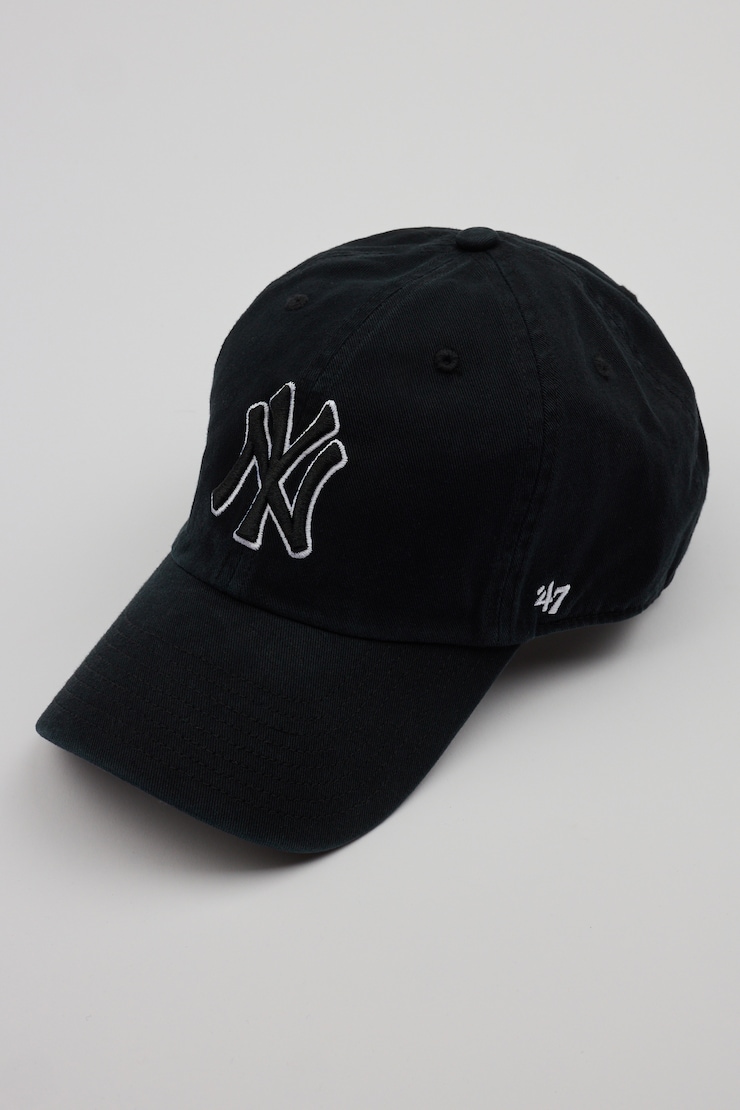 47 BRAND Clean Up Cap - NY, Black/White, large