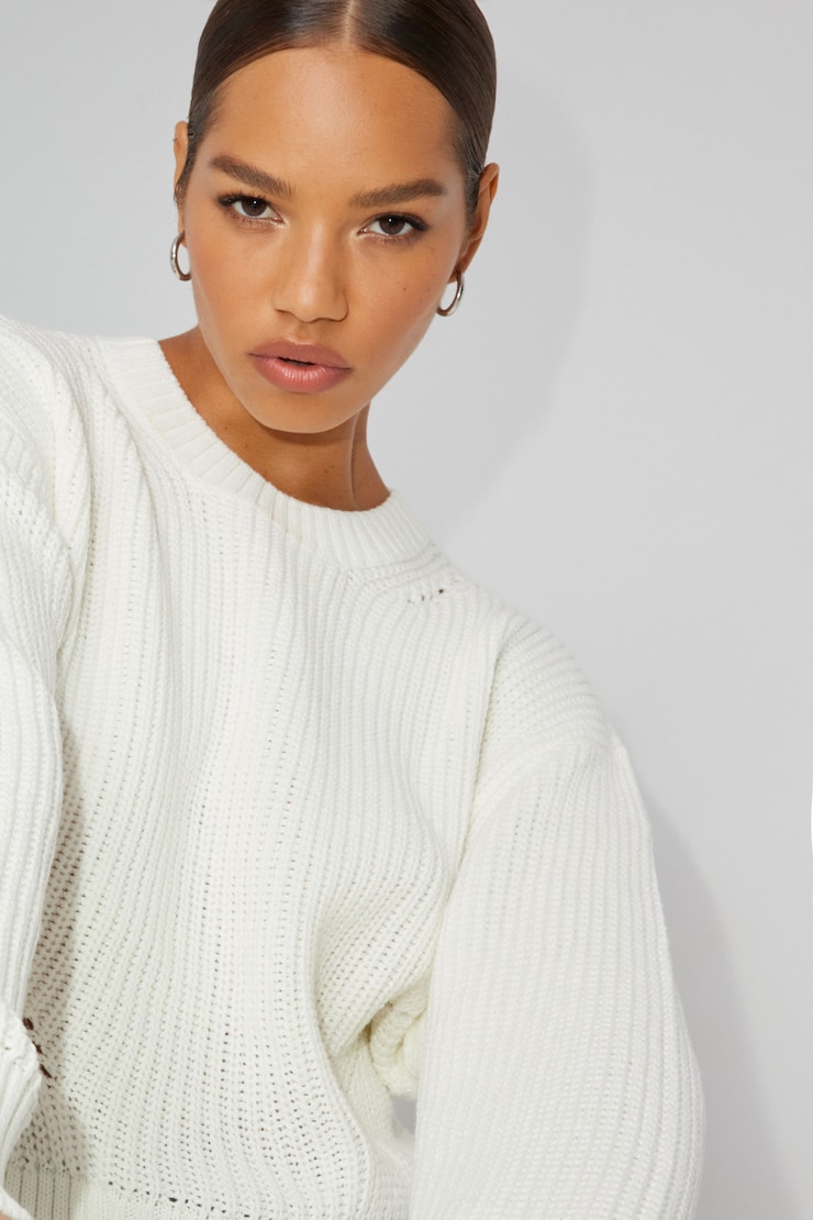 Charlotte Super Soft Sweater, Snow White, large