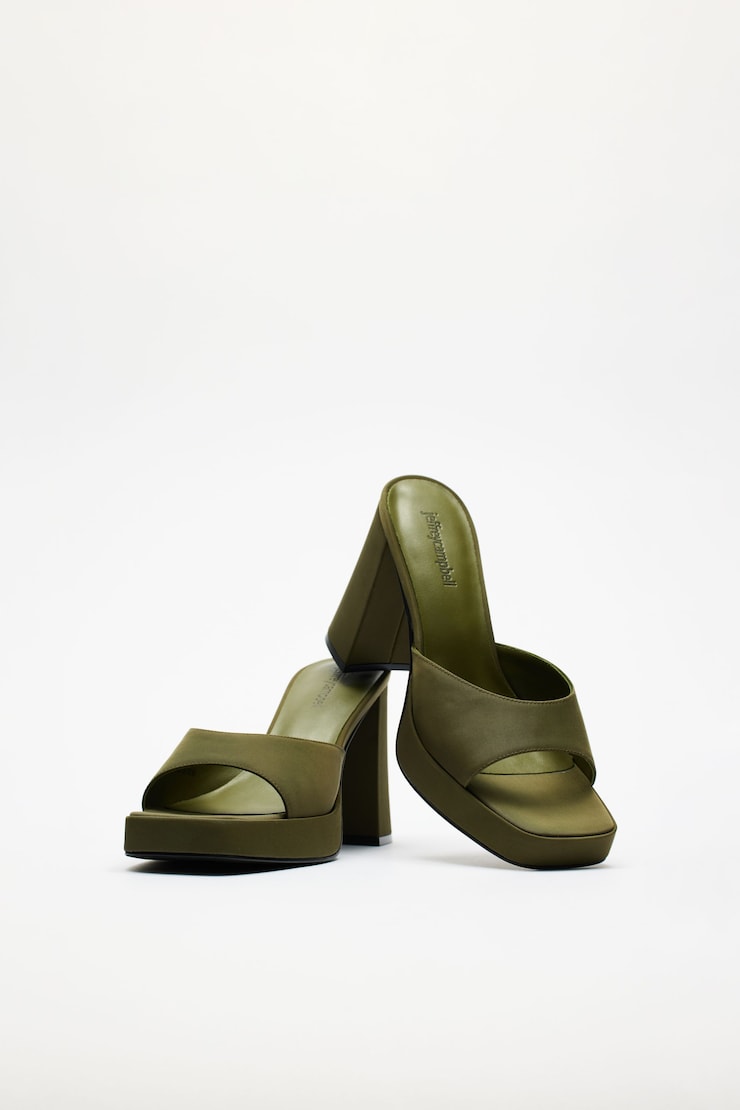 Mule Ninety - JEFFREY CAMPBELL, Faille kaki, large