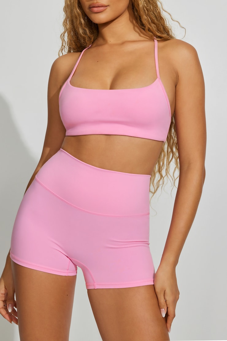 Active Booty Shorts, Pop It Pink, large