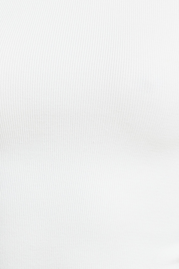 Button Cuff Turtleneck Sweater Snow White large