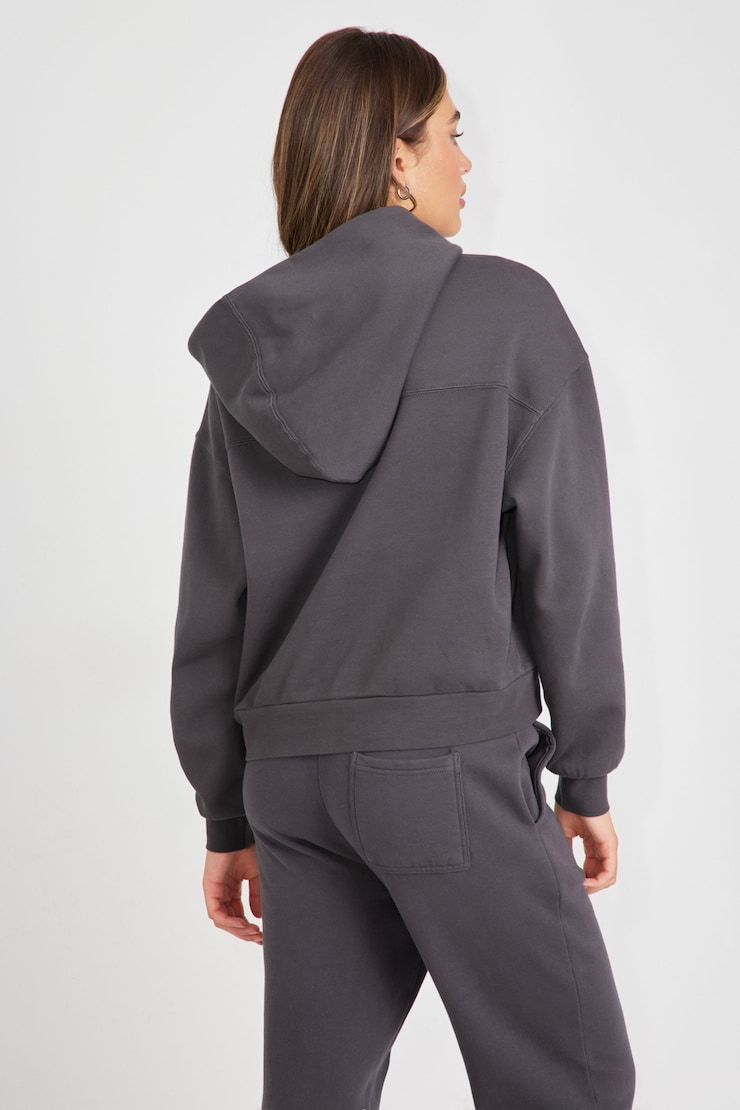 Elevated Boxy Hoodie, Forged Iron Grey, large