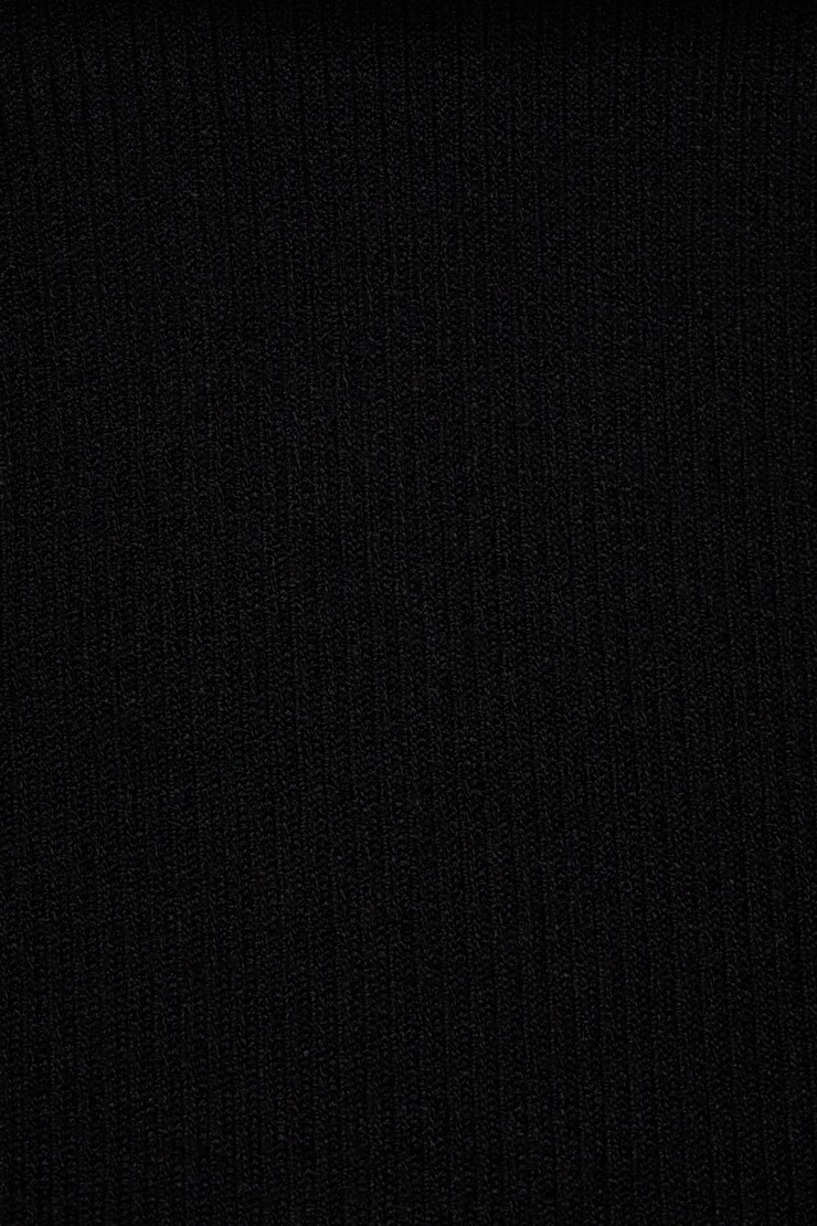 Cut Out Knit Midi Dress Jet Black large