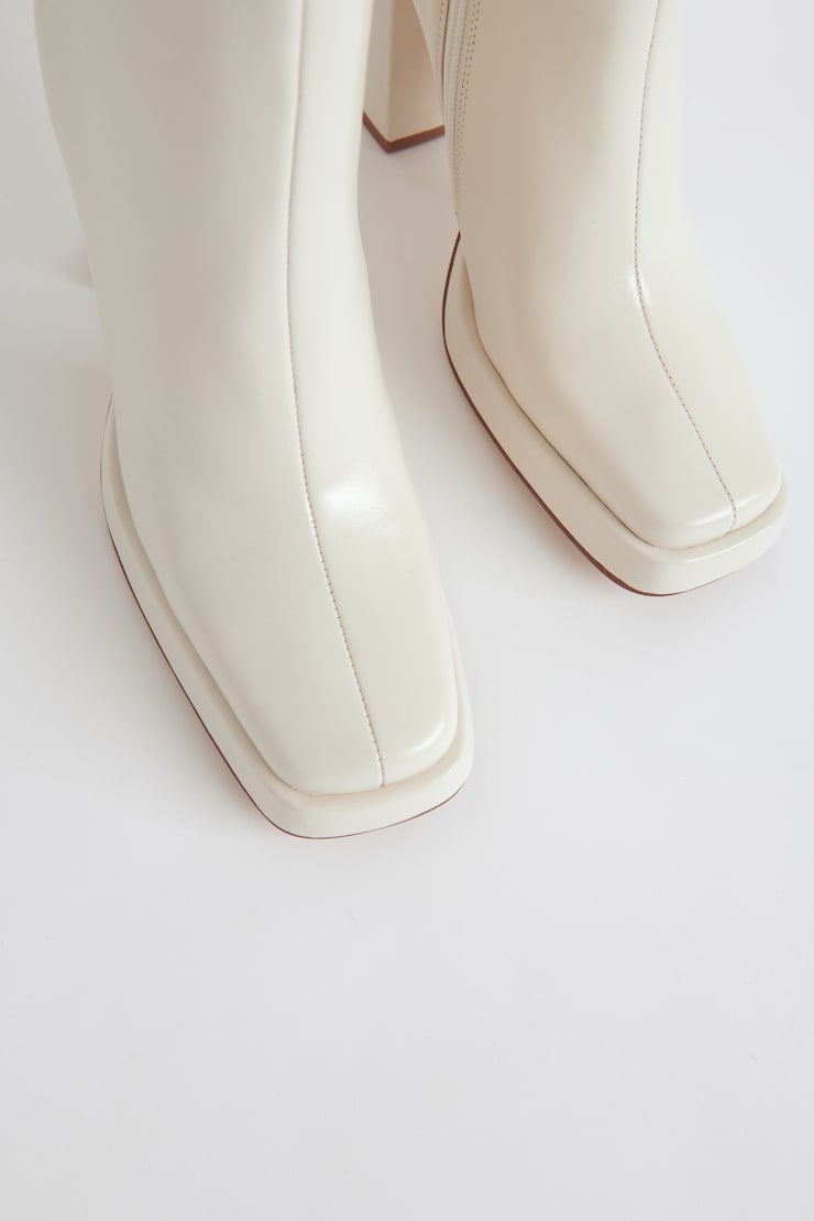 JEFFREY CAMPBELL - Bottes Maximal, Ivoire, large