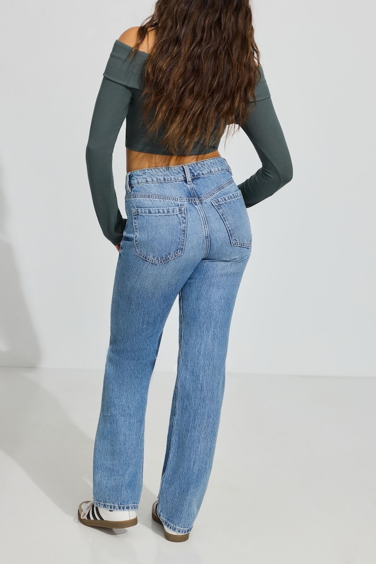 90s Straight Jeans, Jane Blue, large