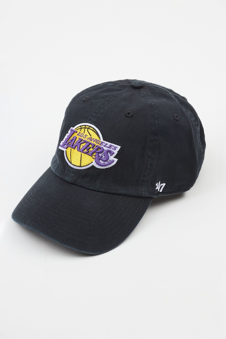 47 BRAND Clean Up Cap - LA Lakers, Black, large
