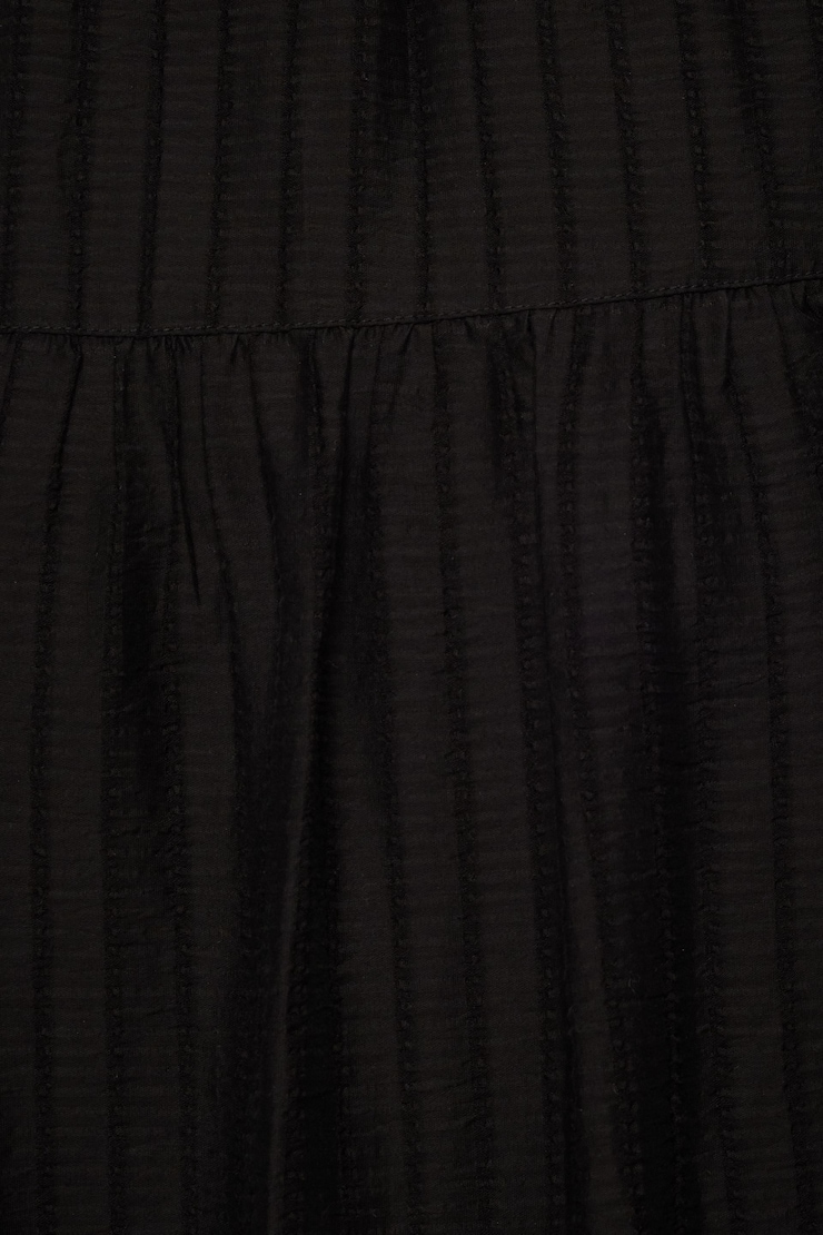 Daisy Tiered Maxi Skirt Jet Black large