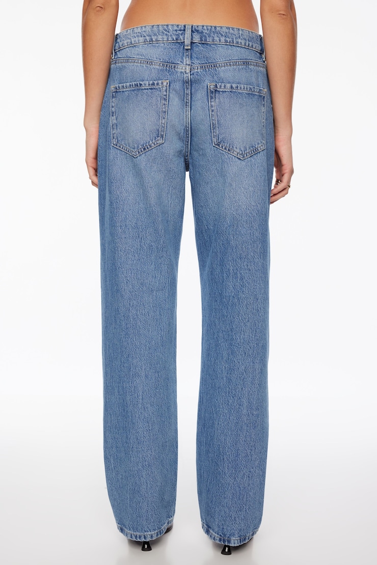 Mika Relaxed Straight Mid Rise Jeans Indigo Medium large