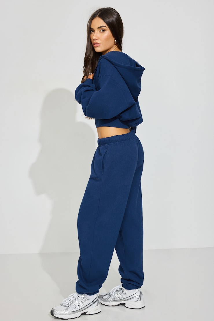 UltraFleece Boyfriend Sweatpants, Midnight Blue, large