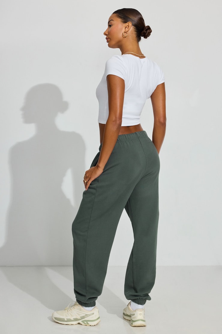 UltraFleece Boyfriend Sweatpants, Urban Chic Green, large